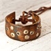 Guy Gift Ideas Men's Leather Cuff OOAK
