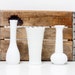 Instant Collection of 3 Milk Glass Vases