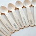 Disposable and Compostable Crafty Wooden Utensils Cutlery Greenware - 30 Pieces - Eco Natural - Your Choice of Standard Phrase