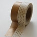 Washi Tape Set - 15mm - Combination CA - Metallic Copper and Copper Dots - Deco Paper Tape Two Rolls No. 176 / 16