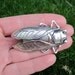 Insect (Cicada) drawer knob in Silver Metal (MK111S)