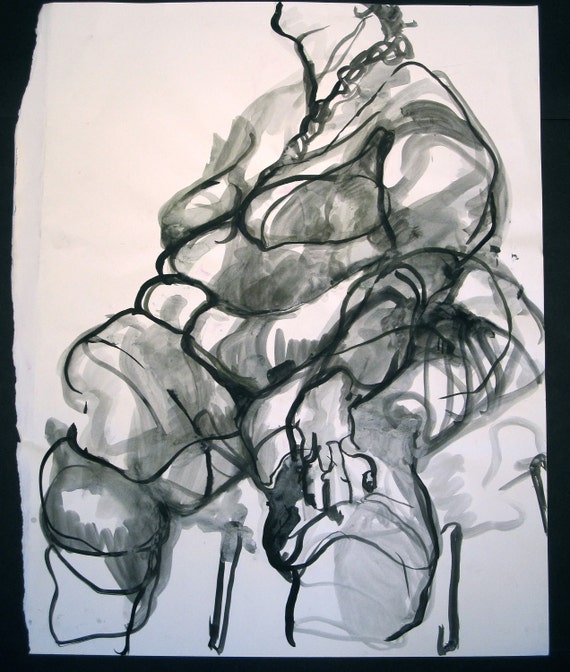 Proud Fat Woman figure drawing