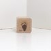 BEAR PAW PRINT Rubber Stamp