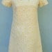 Vintage 60s Daisy Brocade / Carpet Dress / Mini Mod Tunic Dress