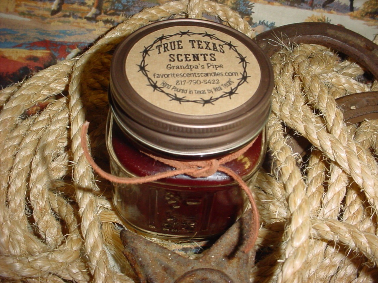 Grandpa's Pipe Pipe Tobacco 8 oz Western Cowboy Candle