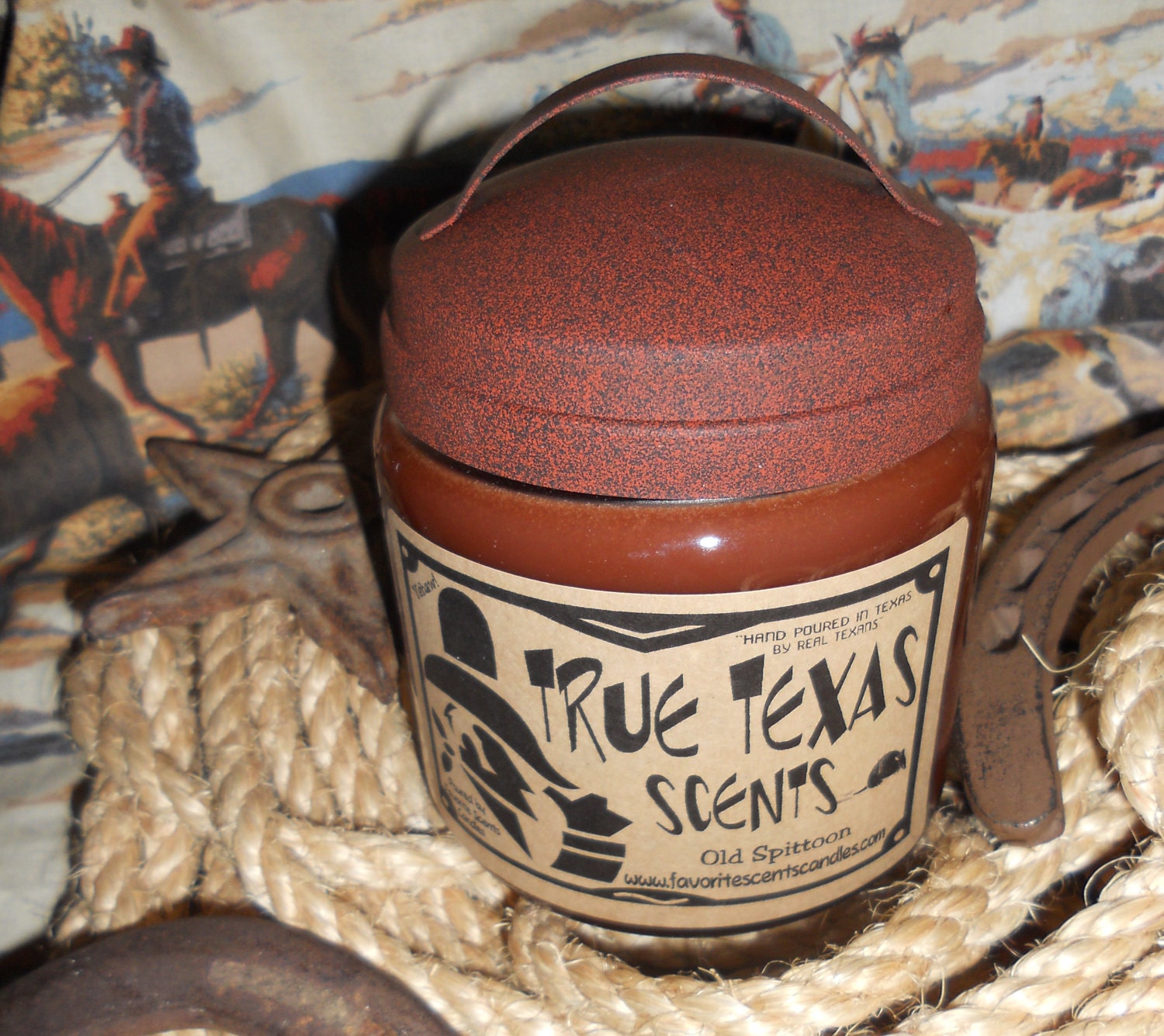 Old Spittoon Chewing Tobacco 16 oz Western Cowboy Candle