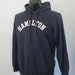 Early 80s Hamilton College Sweatshirt Hoodie NY New York School Vintage Faded Navy Blue LARGE