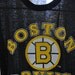 Burnout Tee Boston Bruins Hockey TShirt Insanely Soft Thin Vintage TShirt 80s Black yellow XL Large