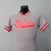 Philadelphia Phillies Baseball Jersey Red Gray Grey Numbers 8 SMALL