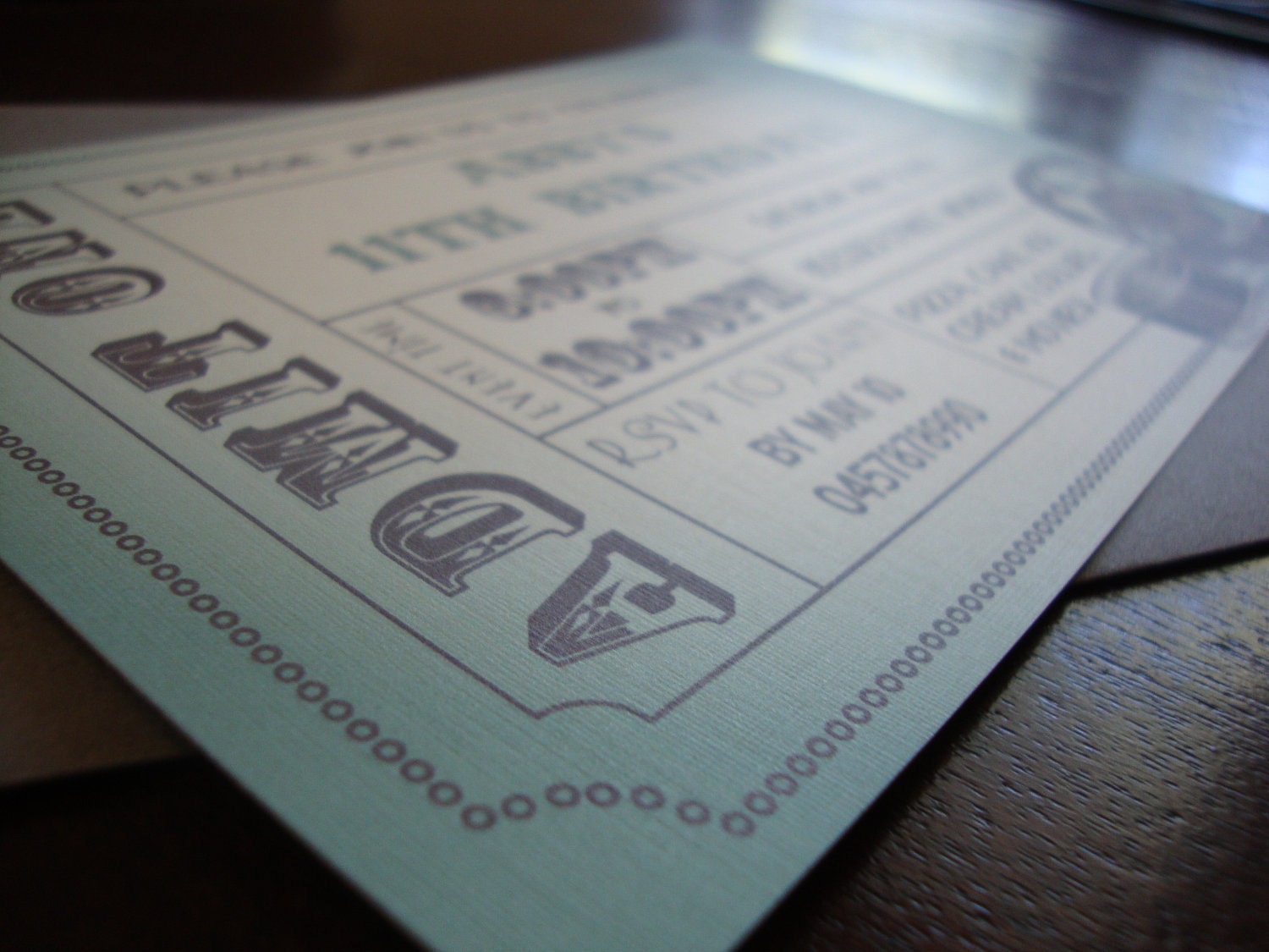 diy printable movie ticket birthday invitation