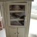 Miniature shabby chic corner baking hutch