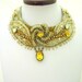 Wedding Bead Embroidered bib Necklace