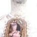 Marie Antoinette Bridal necklace - Shabby Chic lace and gold - vintage inspired
