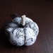 Pumpkin Pincushion Black and White Toile