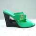 Green shoe sandals 8.5 vintage new dead stock