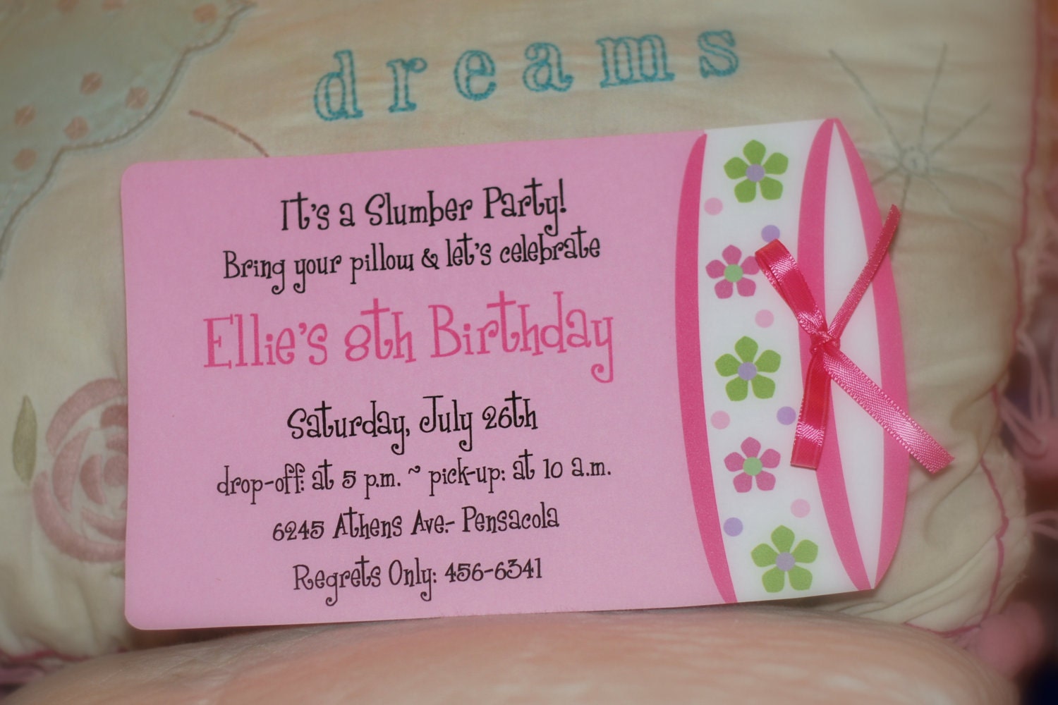 Handmade Invitations For Sleepover 6