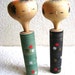 Japanese Kokeshi Doll Vintage Cute Girls 2 Dolls