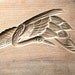 Vintage Japanese Kashigata Sweets Mold Crane Tsuru Large