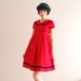 r e s e r v e d for skyetalb Scarlet Sailor Mini Dress with Velvet Trim