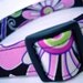 Vera Bradley Purple Punch Fabric Dog Collar (M-L)