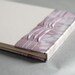 Sale - Violet and Dove Gray Guest Book in Pleated Silk