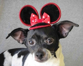 Mini mouse hat for dog of cat