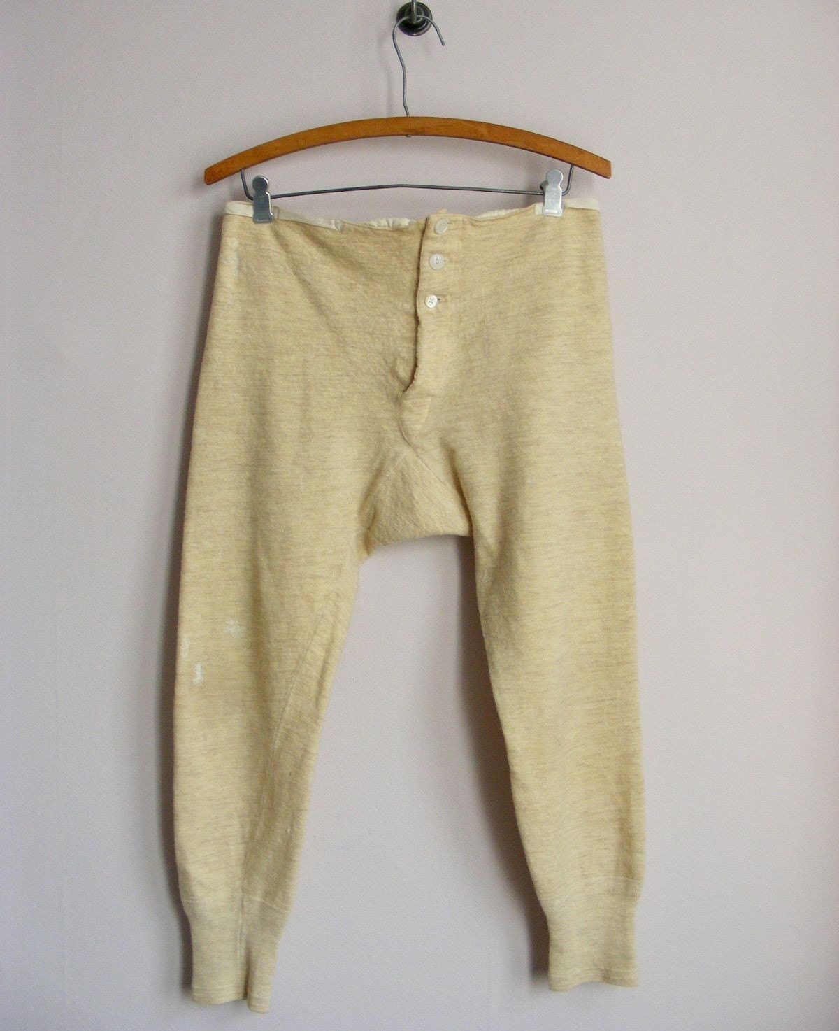 vintage EDWARDIAN wool long johns