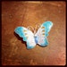 s925 enameled sterling butterfly brooch