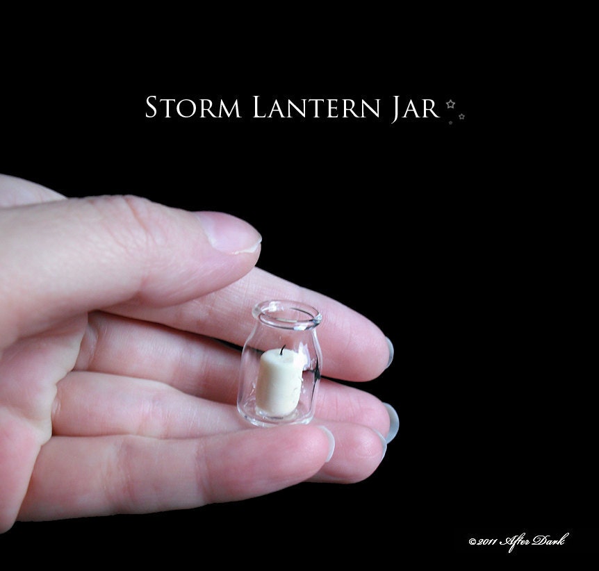 Modern Storm Lantern Candle Jar Artisan fully Handmade