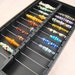 Display and storage tray for Lampwork and European style beads.... two-sectioned