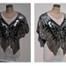 RESERVED for COLLETTE glam vintage butterfly sparkly shirt top amazing