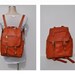leather backpack vintage brown LEATHER BACKPACK tote rucksack back pack ruck sack
