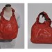 vintage leather bag shoulder tote purse carry all bucket bag