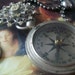 Guiding Light - Antique Compass And Vintage Rhinestone Star Brooch Holy Medal Assemblage Necklace