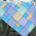 Baby Crib Rag Quilt - Pastels