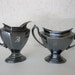 Vintage J Monogram Creamer and Sugar by Reed and Barton