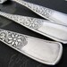 Victorian Flatware Youth Set, Assyrian 1887 Silverplate Pattern, Fork, Knife and Spoon