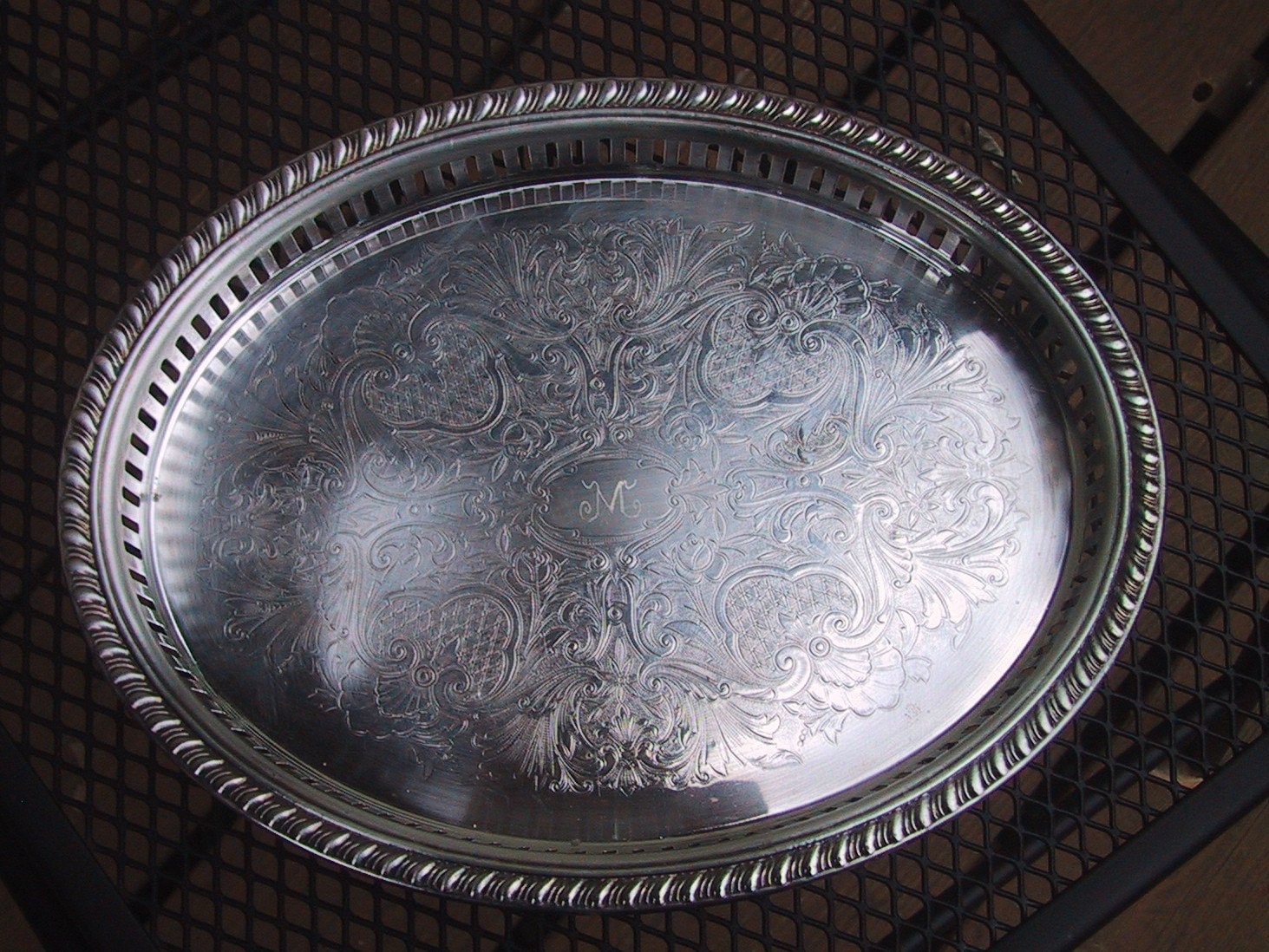 Vintage Leonard Silverplate Serving Tray