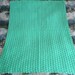 Small Mint Green Hand Crocheted Shells Afghan, Throw, Blanket - Home Decor