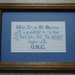 UNC Alumnus - Cross Stitch Picture - Home Decor