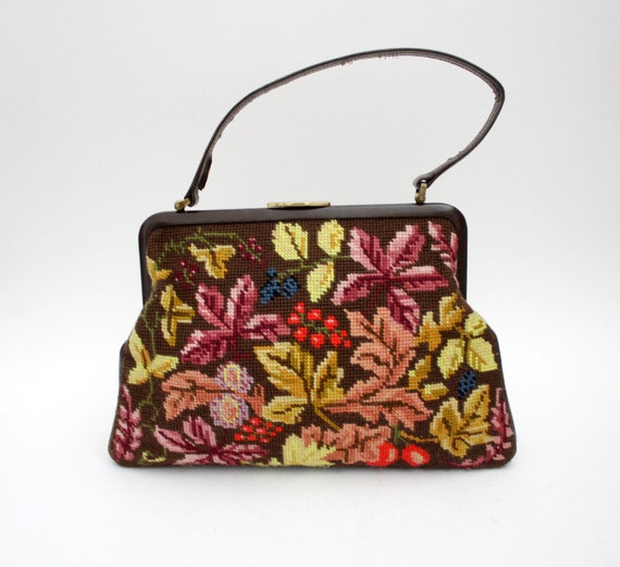 Vintage needlepoint handbag. by nemres on Etsy