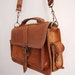 Vintage Brown Leather Satchel