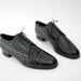 Vintage shoes / black leather stud xowxo oxfords/ size 37/38 7/7.5