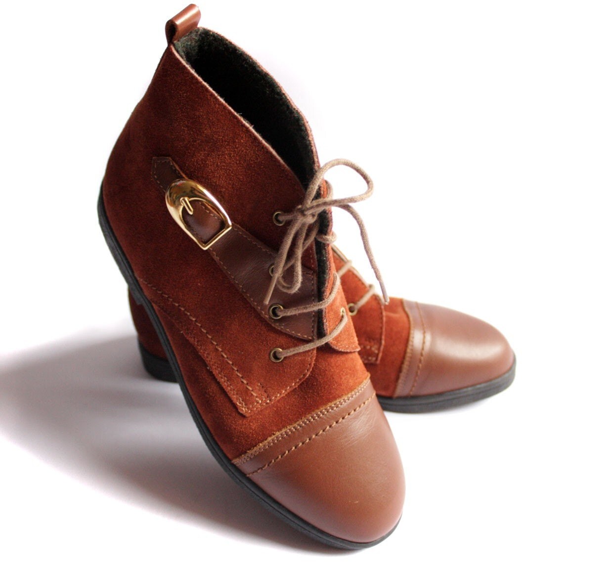 vintage leather booties