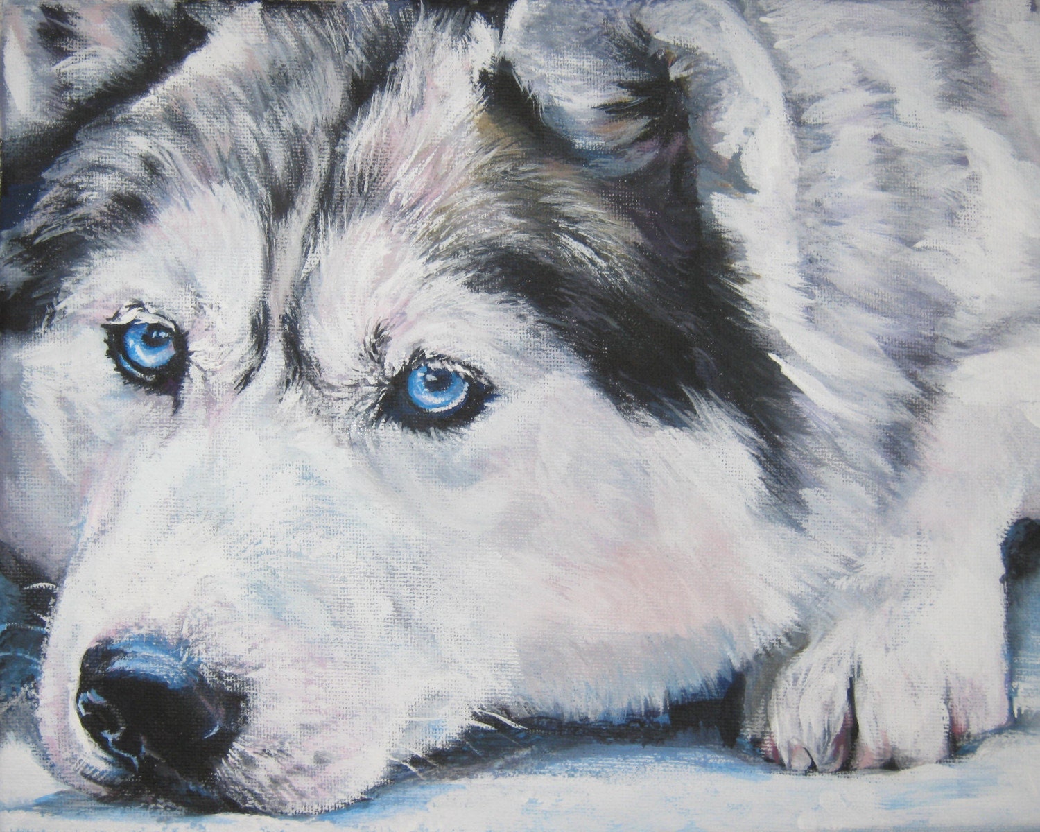 huskies dogs siberian husky canvas print of la shepard painting huskies dogs siberian husky canvas print of la shepard painting