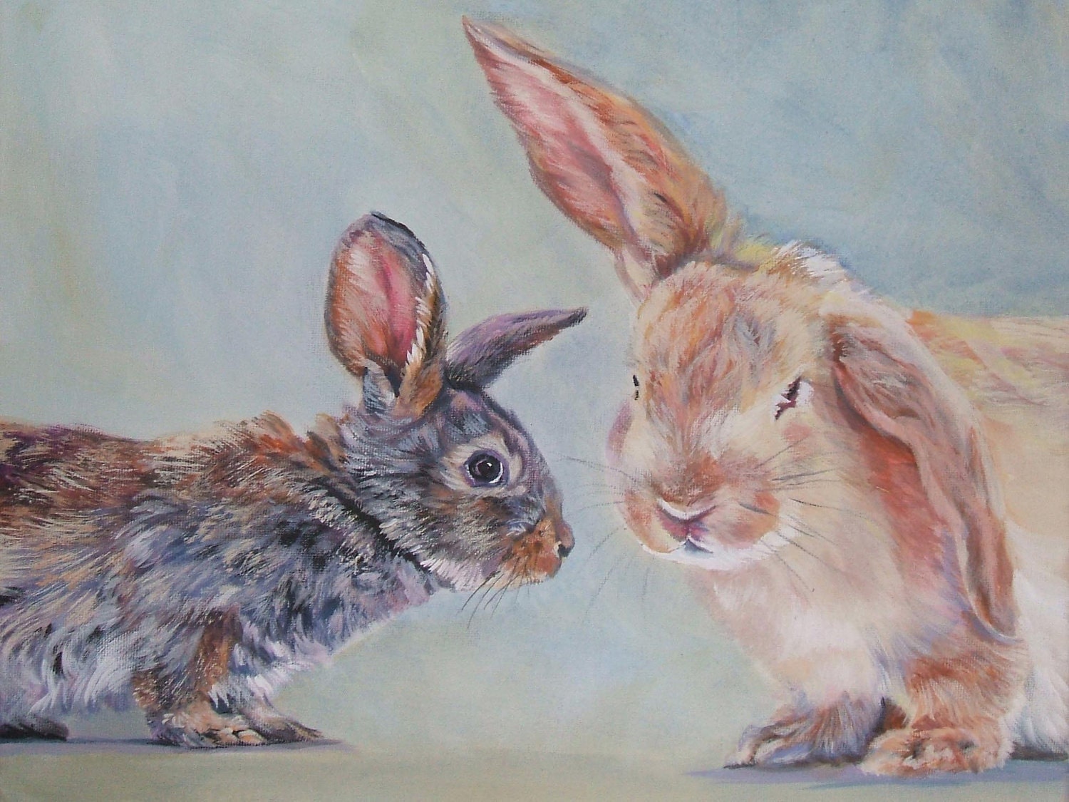find the rabbit in the art
