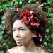Brown Flower Headpiece, Spring Weddings, Kinky Hair Accessories, Flower Crown, Bridesmaid Headpieces, Natural Hair Care, Natural Hair