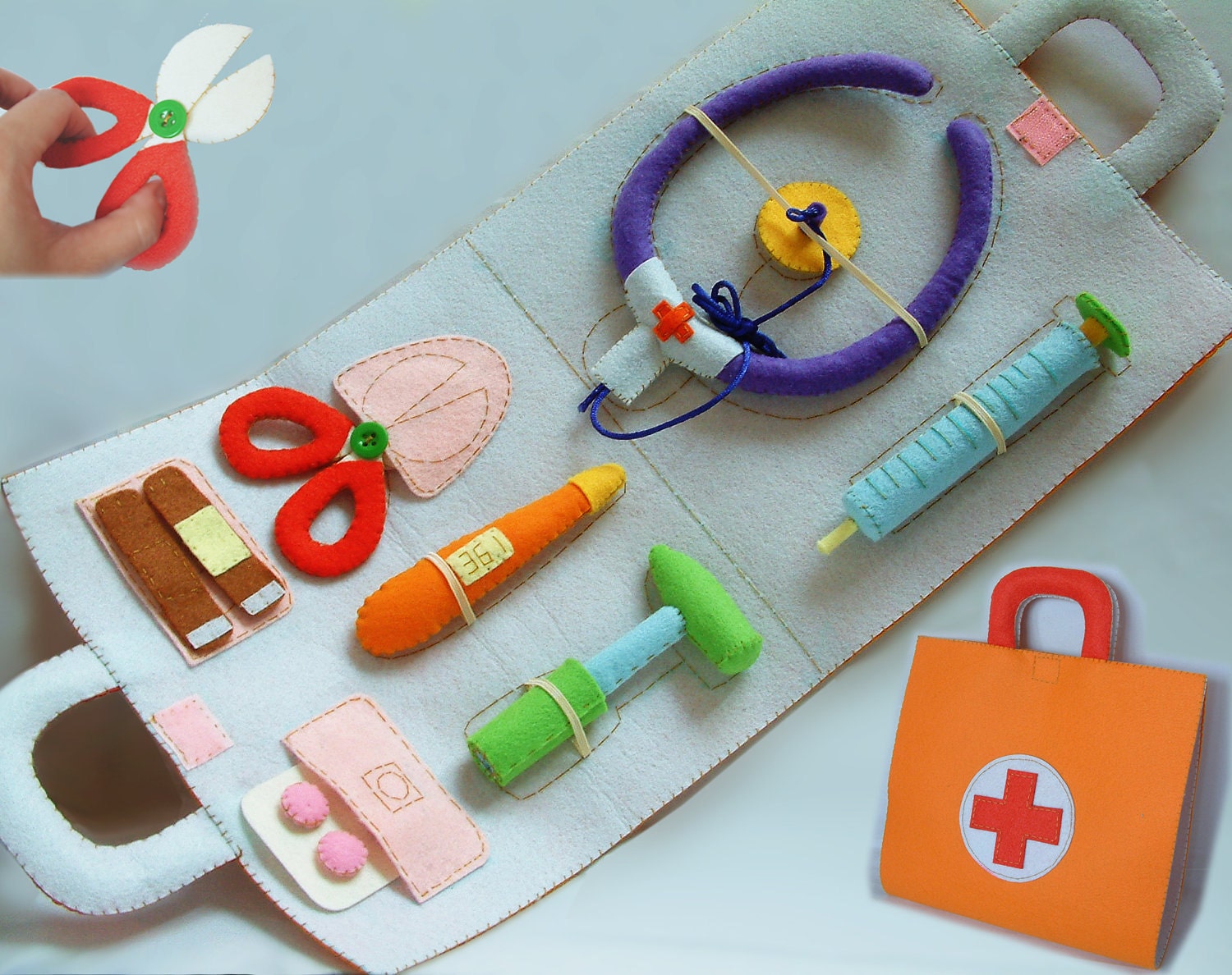 NewDIY Felt Medical bag Doctor SetPDF Pattern via EmailT22