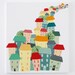 City living - stitched cityscape canvas print