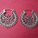 Outstanding Sterling Silver Traditional style earrings / 1.25 inch / Bali Silver 925